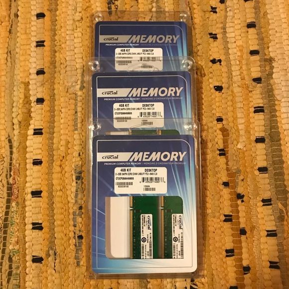 3-Packs •Crucial Memory• 4GB Kit (2GBx2) - Picture 8 of 8